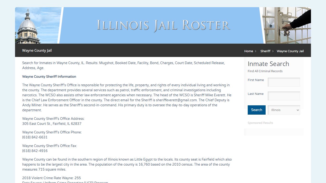 Wayne County Jail | Jail Roster Search